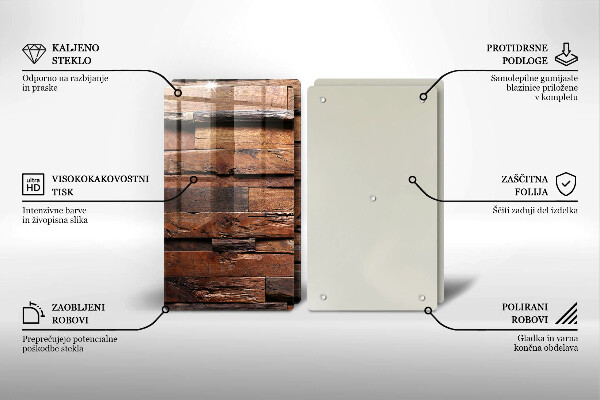 Sklo za varnú dosku Dekoratívne drevené dosky