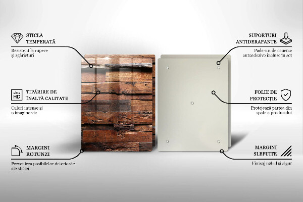 Sklo za varnú dosku Dekoratívne drevené dosky