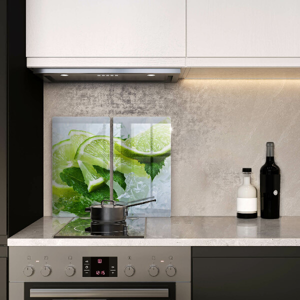 Sklo za varnú dosku Limetková mäta a ľad