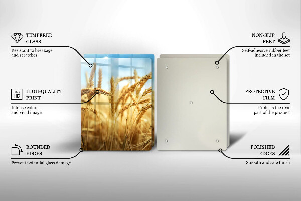 Sklo za varnú dosku Klasy obilnín na poli