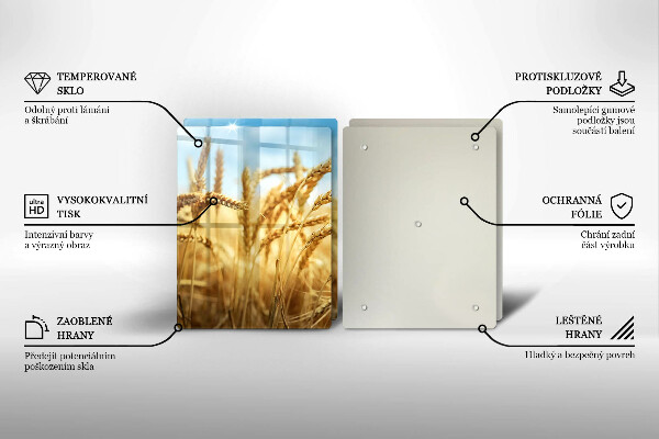 Sklo za varnú dosku Klasy obilnín na poli