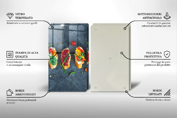 Sklo za varnú dosku Farebné sendviče