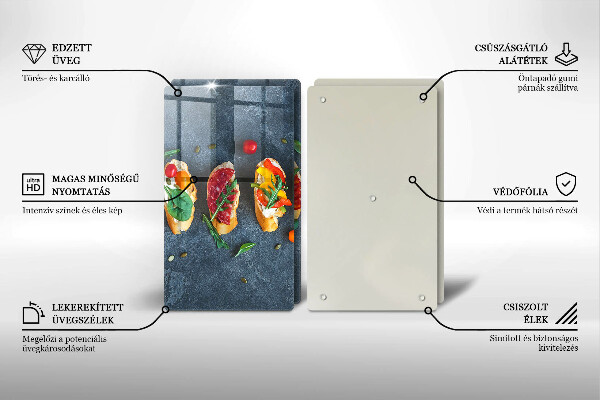 Sklo za varnú dosku Farebné sendviče