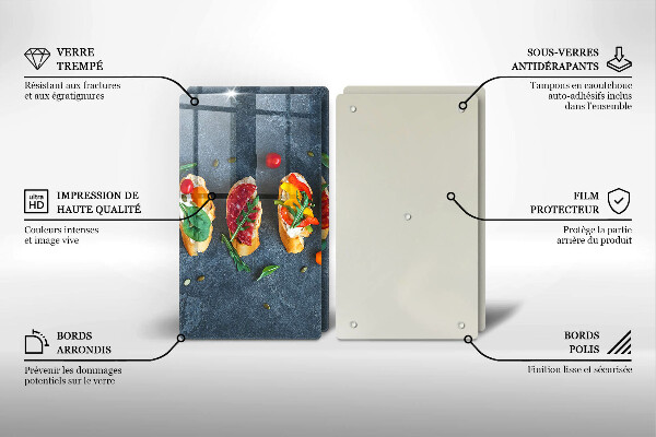 Sklo za varnú dosku Farebné sendviče