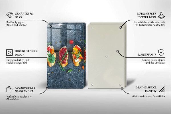 Sklo za varnú dosku Farebné sendviče