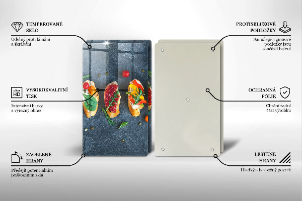 Sklo za varnú dosku Farebné sendviče