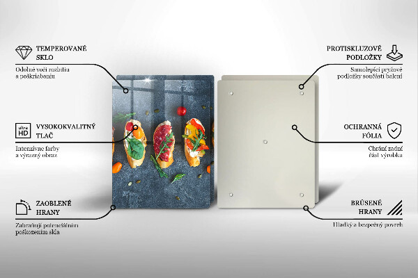Sklo za varnú dosku Farebné sendviče