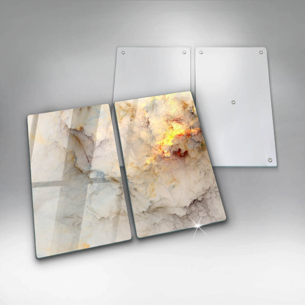 Sklo za varnú dosku Textúra mramoru so zlatom