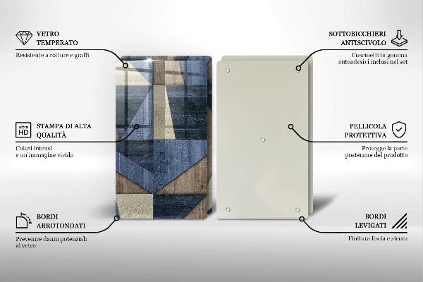 Sklo za varnú dosku Geometrická abstrakcia