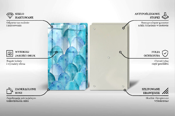 Sklo za varnú dosku Akvarelové váhy