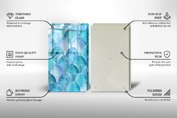 Sklo za varnú dosku Akvarelové váhy