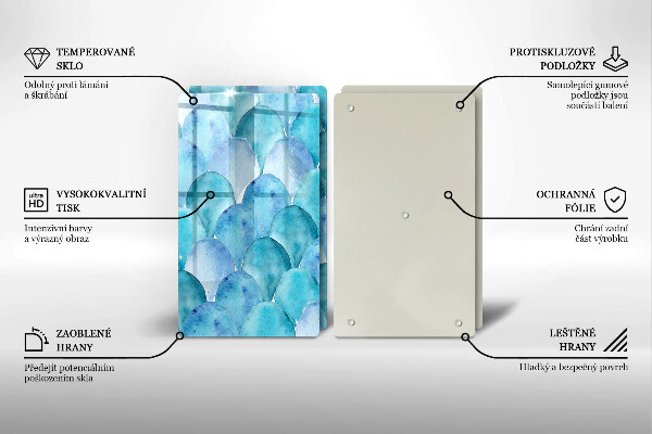 Sklo za varnú dosku Akvarelové váhy