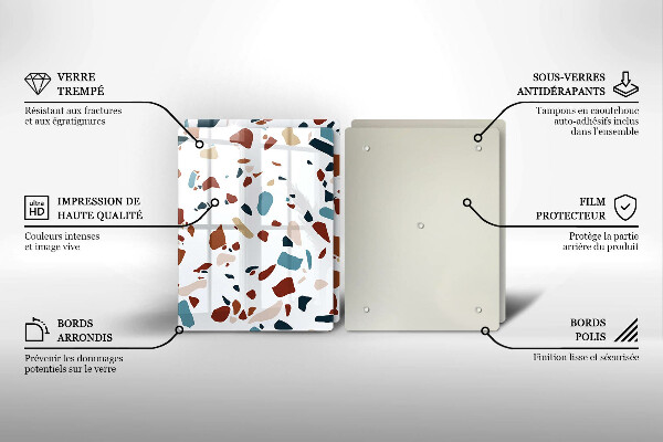 Sklo za varnú dosku Dekoratívny kameň