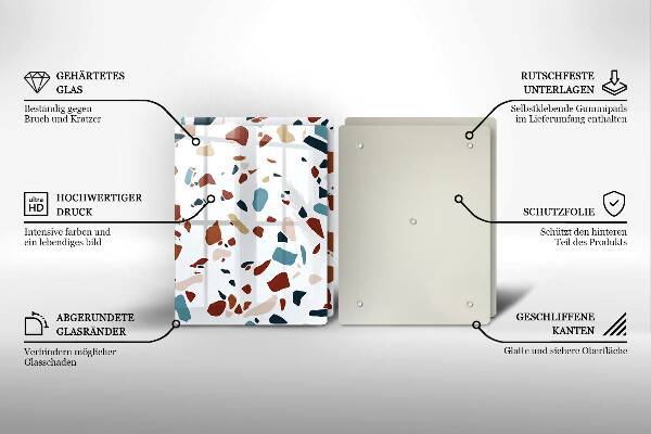 Sklo za varnú dosku Dekoratívny kameň