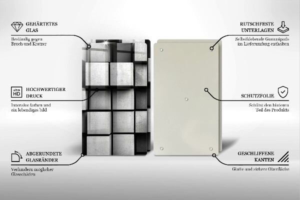 Sklo za varnú dosku 3D geometria pozadia