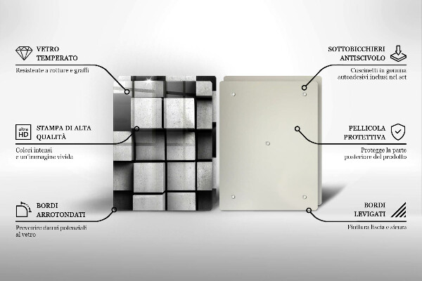 Sklo za varnú dosku 3D geometria pozadia