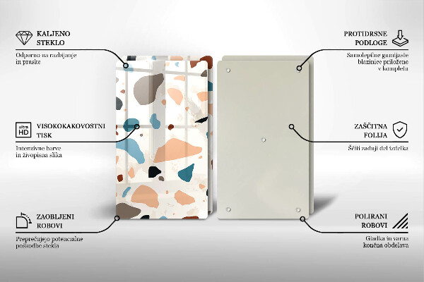 Sklo za varnú dosku Dekoratívna kamenina