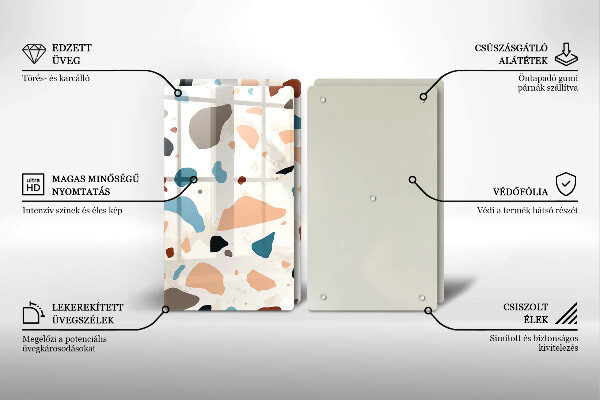 Sklo za varnú dosku Dekoratívna kamenina