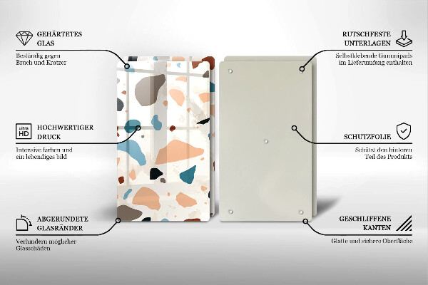 Sklo za varnú dosku Dekoratívna kamenina