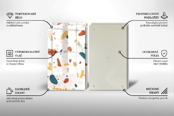 Sklo za varnú dosku Dekoratívna kamenina