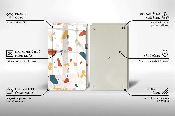 Sklo za varnú dosku Dekoratívna kamenina