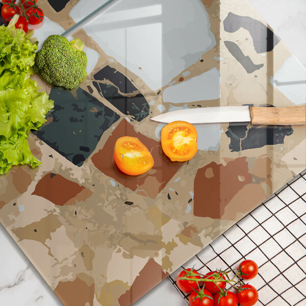 Sklo za varnú dosku Doska s dekoratívnymi kameňmi