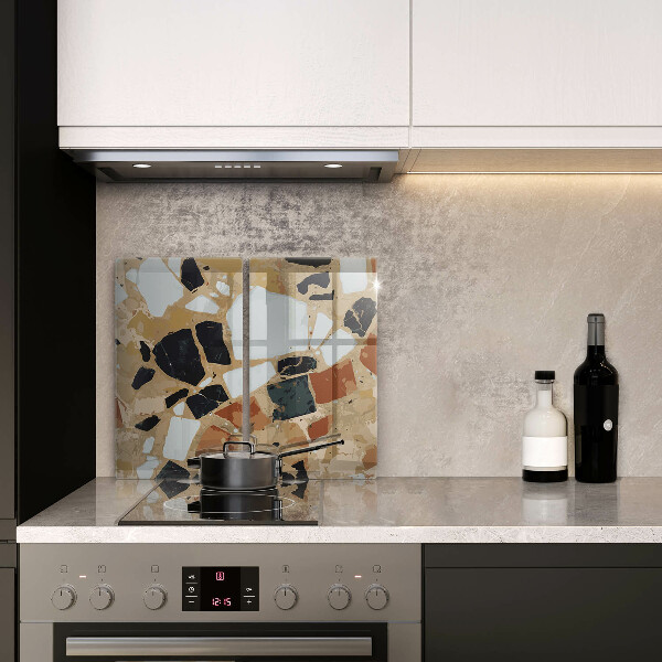 Sklo za varnú dosku Doska s dekoratívnymi kameňmi