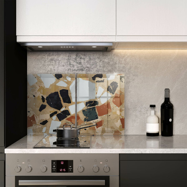 Sklo za varnú dosku Doska s dekoratívnymi kameňmi