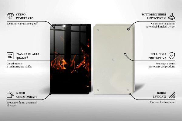 Sklo za varnú dosku Zapáľ živý plameň