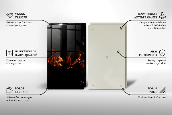 Sklo za varnú dosku Zapáľ živý plameň