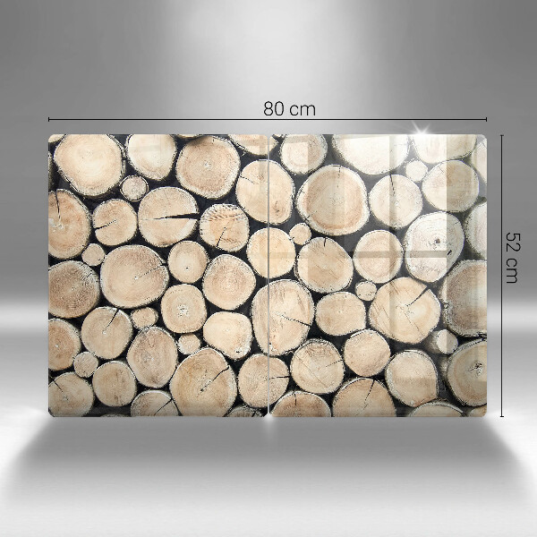 Sklo za varnú dosku Drevené kmene stromov