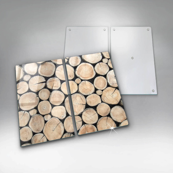 Sklo za varnú dosku Drevené kmene stromov