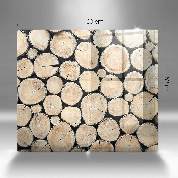 Sklo za varnú dosku Drevené kmene stromov