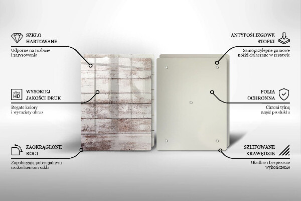 Sklo za varnú dosku Staré drevené dosky