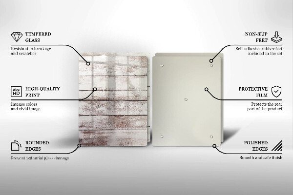 Sklo za varnú dosku Staré drevené dosky