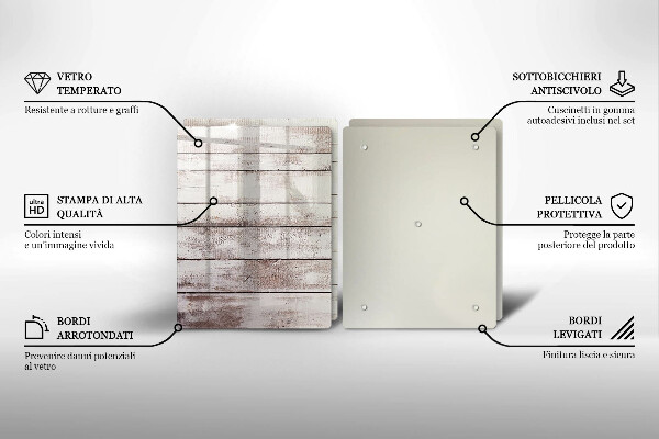 Sklo za varnú dosku Staré drevené dosky