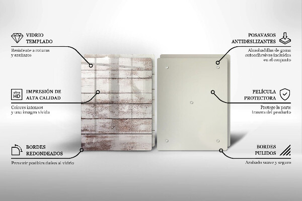 Sklo za varnú dosku Staré drevené dosky