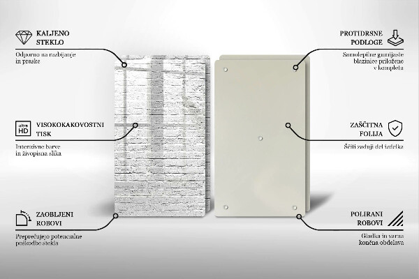 Sklo za varnú dosku Murovaná stena