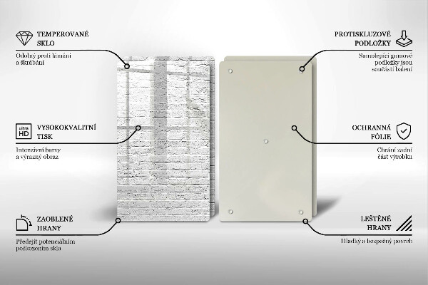 Sklo za varnú dosku Murovaná stena