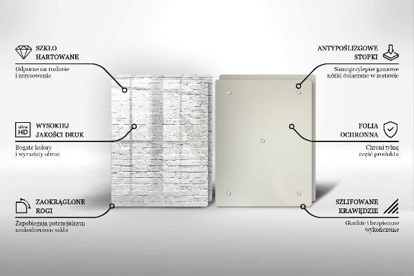 Sklo za varnú dosku Murovaná stena