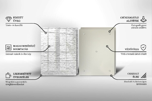 Sklo za varnú dosku Murovaná stena