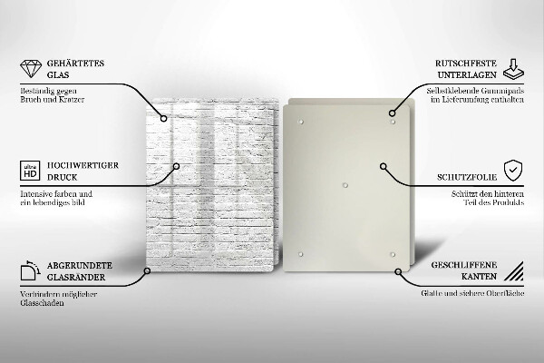 Sklo za varnú dosku Murovaná stena
