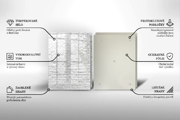Sklo za varnú dosku Murovaná stena