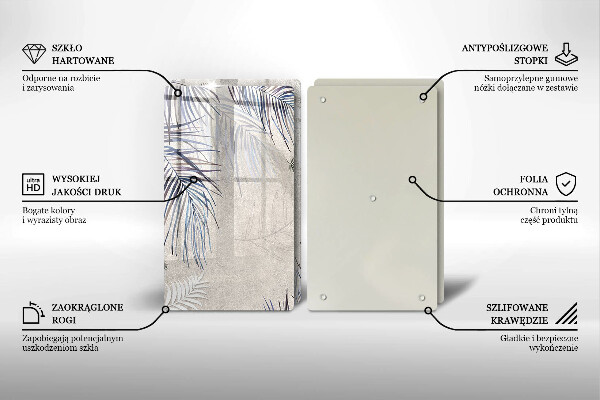 Sklo za varnú dosku Jemné listy