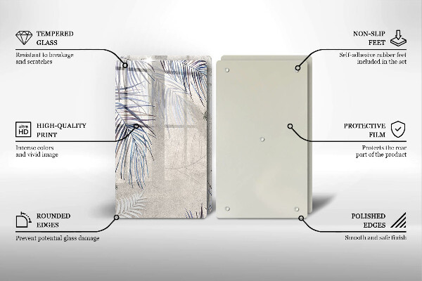 Sklo za varnú dosku Jemné listy