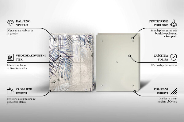 Sklo za varnú dosku Jemné listy