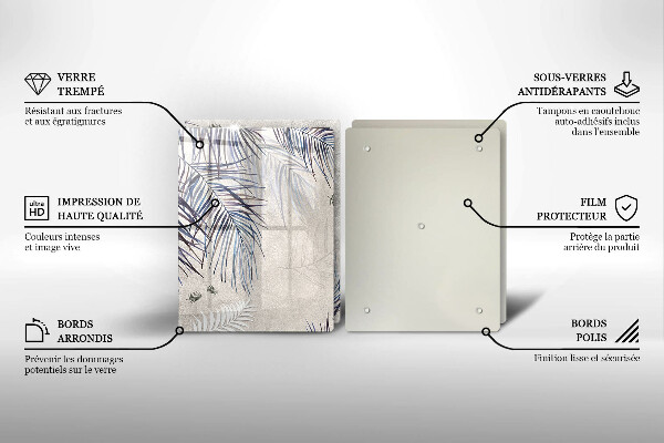 Sklo za varnú dosku Jemné listy