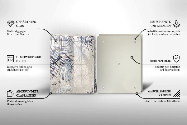 Sklo za varnú dosku Jemné listy