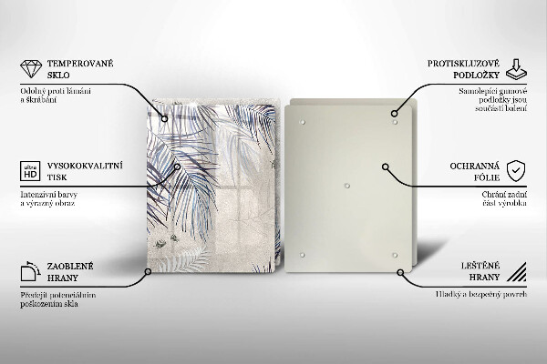Sklo za varnú dosku Jemné listy