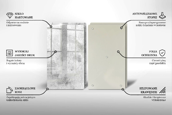 Sklo za varnú dosku Betónová textúra